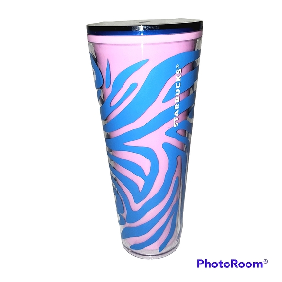 Starbucks 2021 Zebra Print Acrylic 24 Oz Venti Tumbler - Picture 1 of 8